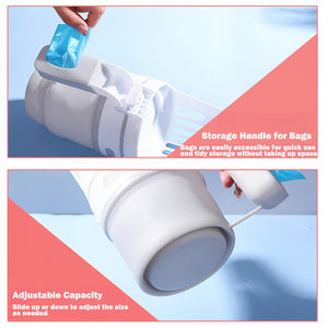 Upgraded Wide Cat Litter Scoop with Refill Bags – Large Self-Cleaning Litter Box Waste Bin System