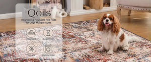 Qeils 2-Pack Washable Dog Pee Pads - Super Absorbent, Leakproof, Non-Slip Training Pads for Crate, Floor, and Couch - Perfect for Puppies and Whelping!