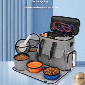 Large-Capacity Dog Travel Bag – Portable Pet Backpack for Outdoor Trips & Storage