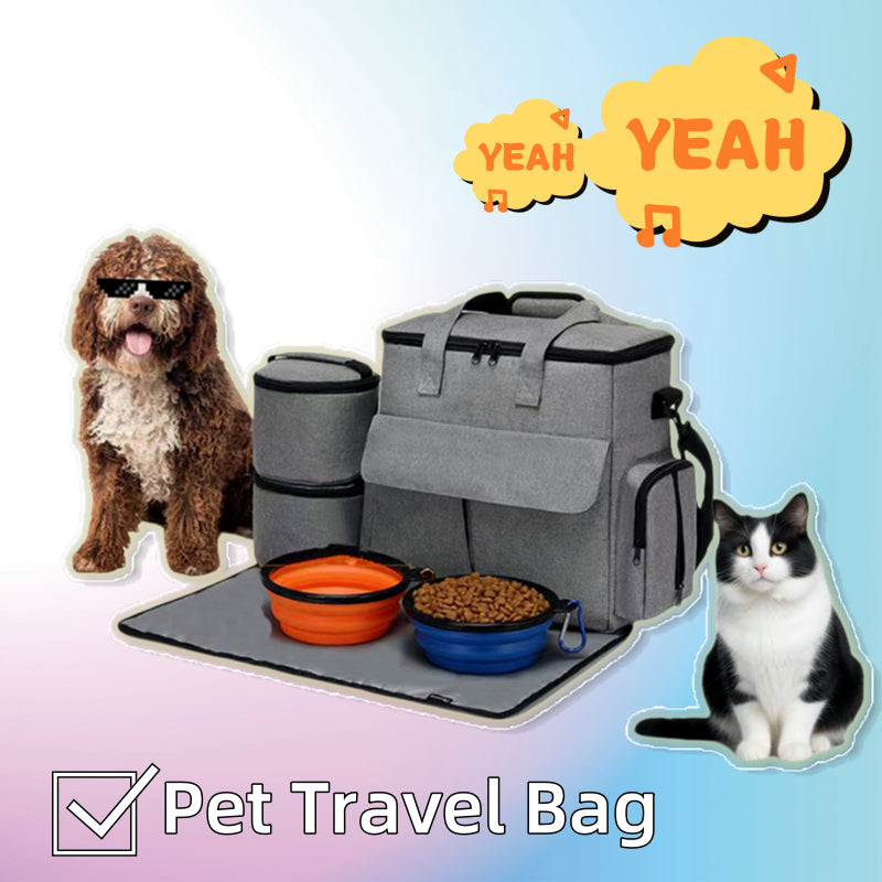 Large-Capacity Dog Travel Bag – Portable Pet Backpack for Outdoor Trips & Storage