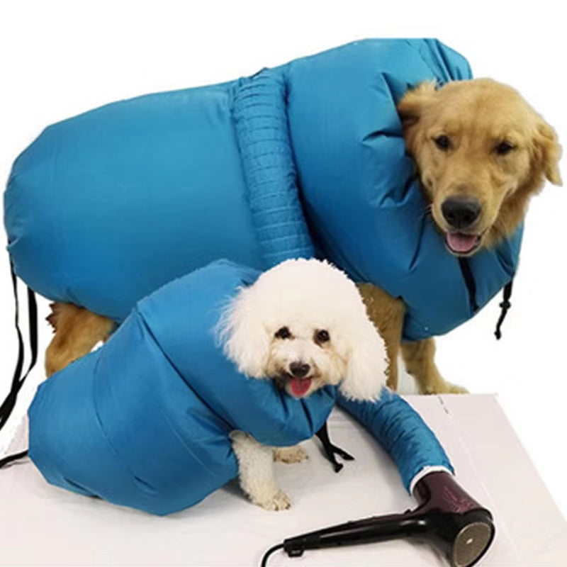Professional Portable Pet Drying Bag - Compact Hair Dryer and Grooming Solution for Dogs and Cats
