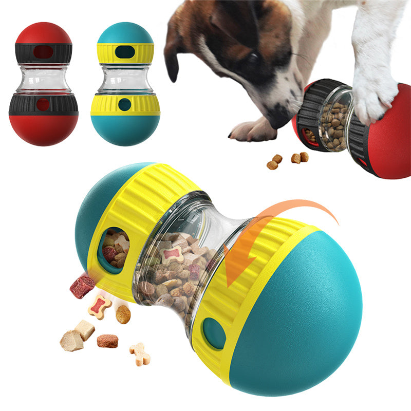 Interactive Food Dispensing Dog Toy – Tumbler Puzzle Feeder for Slow Eating & IQ Boost