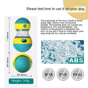 Interactive Food Dispensing Dog Toy – Tumbler Puzzle Feeder for Slow Eating & IQ Boost