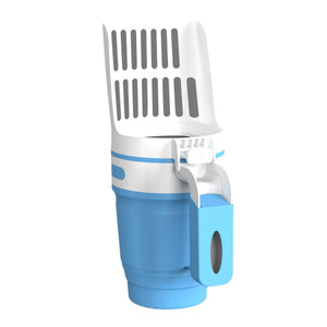 Upgraded Wide Cat Litter Scoop with Refill Bags – Large Self-Cleaning Litter Box Waste Bin System