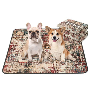 Qeils 2-Pack Washable Dog Pee Pads - Super Absorbent, Leakproof, Non-Slip Training Pads for Crate, Floor, and Couch - Perfect for Puppies and Whelping!