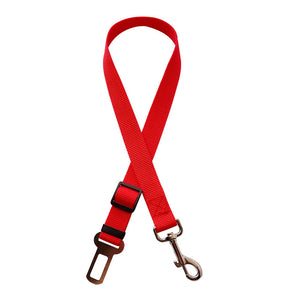 Adjustable Pet Car Seat Belt – Safety Harness Lead Clip for Dogs & Cats