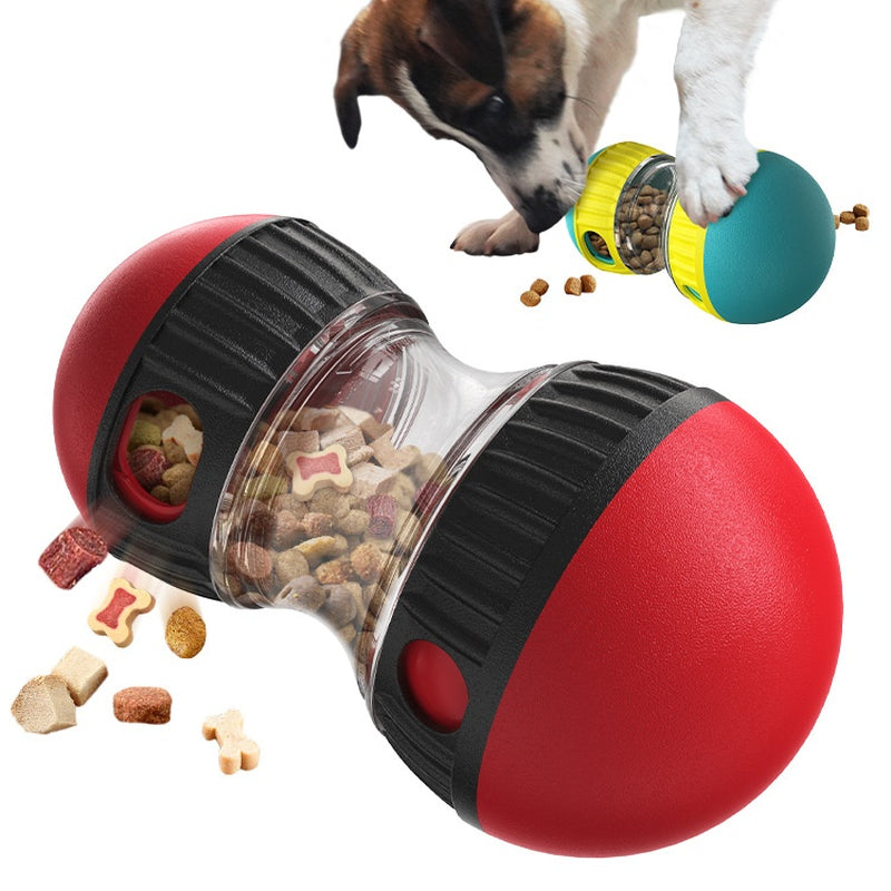 Interactive Food Dispensing Dog Toy – Tumbler Puzzle Feeder for Slow Eating & IQ Boost
