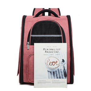 Portable Pet Bag Breathable Cat Bag Dog Backpack Dog Pet Backpack