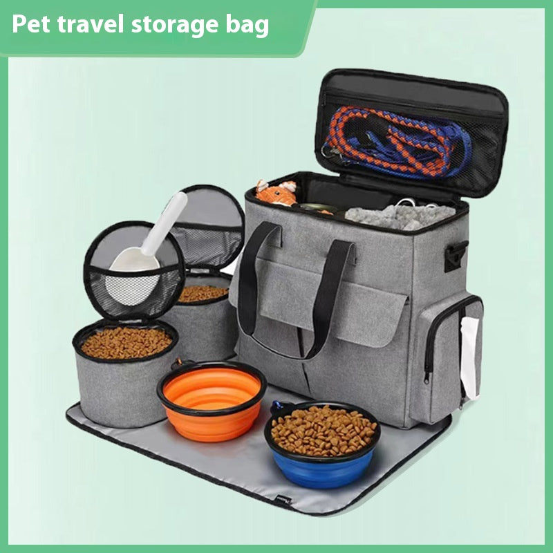 Large-Capacity Dog Travel Bag – Portable Pet Backpack for Outdoor Trips & Storage