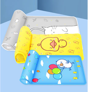Breathable Cooling Dog Mat with Pillow – Washable Ice Pad Bed for Dogs & Cats