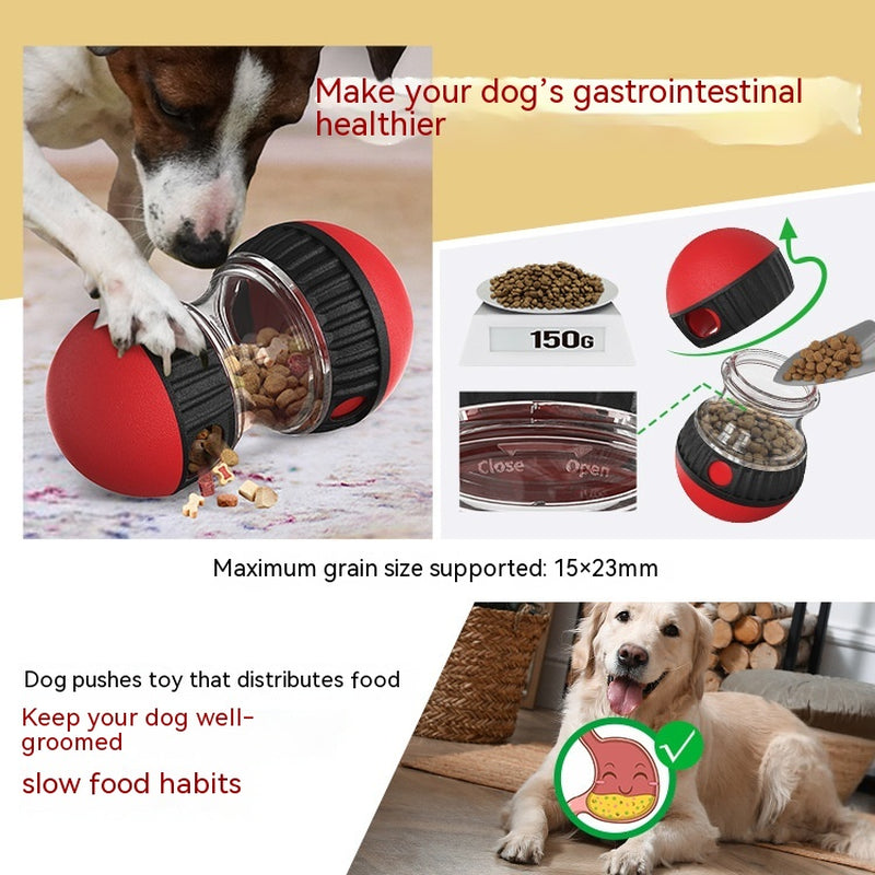 Interactive Food Dispensing Dog Toy – Tumbler Puzzle Feeder for Slow Eating & IQ Boost