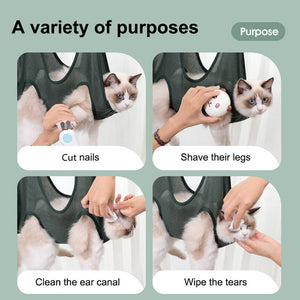Ultimate Pet Grooming Hammock Harness for Cats and Dogs - Perfect for Nail Trimming and Ear Care!