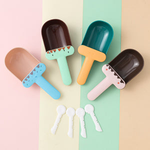 Snack Bag with Canned Spoon Embedded in Shovel Cat Dog Feeding Spoon Pet Supplies